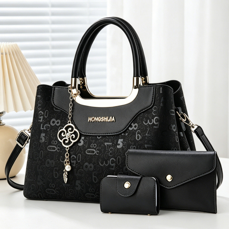 Luxury Bags For Women - مجموعة حقائب يد نسائية من 3