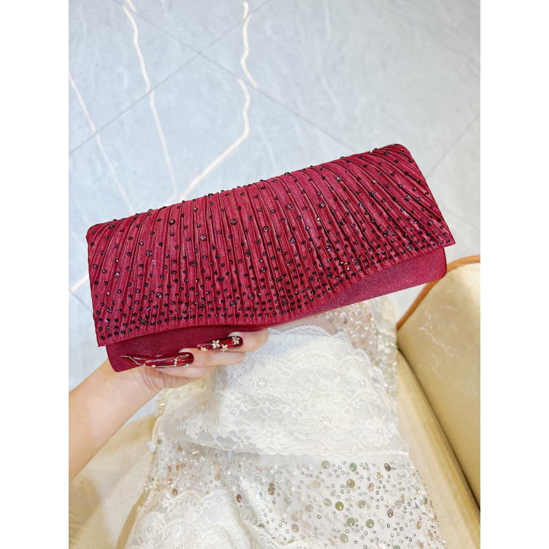 Luxury Bags Reseller - حقيبة سهرة فاخرة جديدة مزينة بالألماس