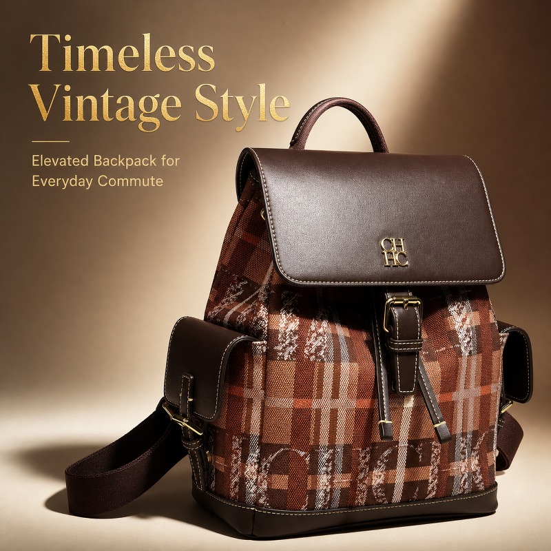 Luxury Bags For Women - حقيبة ظهر عصرية متعددة الاستخدامات من