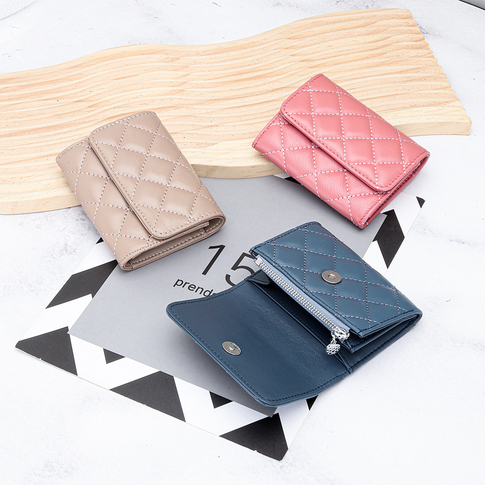 Luxury Bags Name For Women - جلد الغنم مبطن حامل بطاقة المرأة