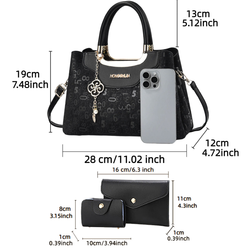 مجموعة حقائب يد نسائية من 3 قط - مراجعة Luxury Bags For Women وسعره