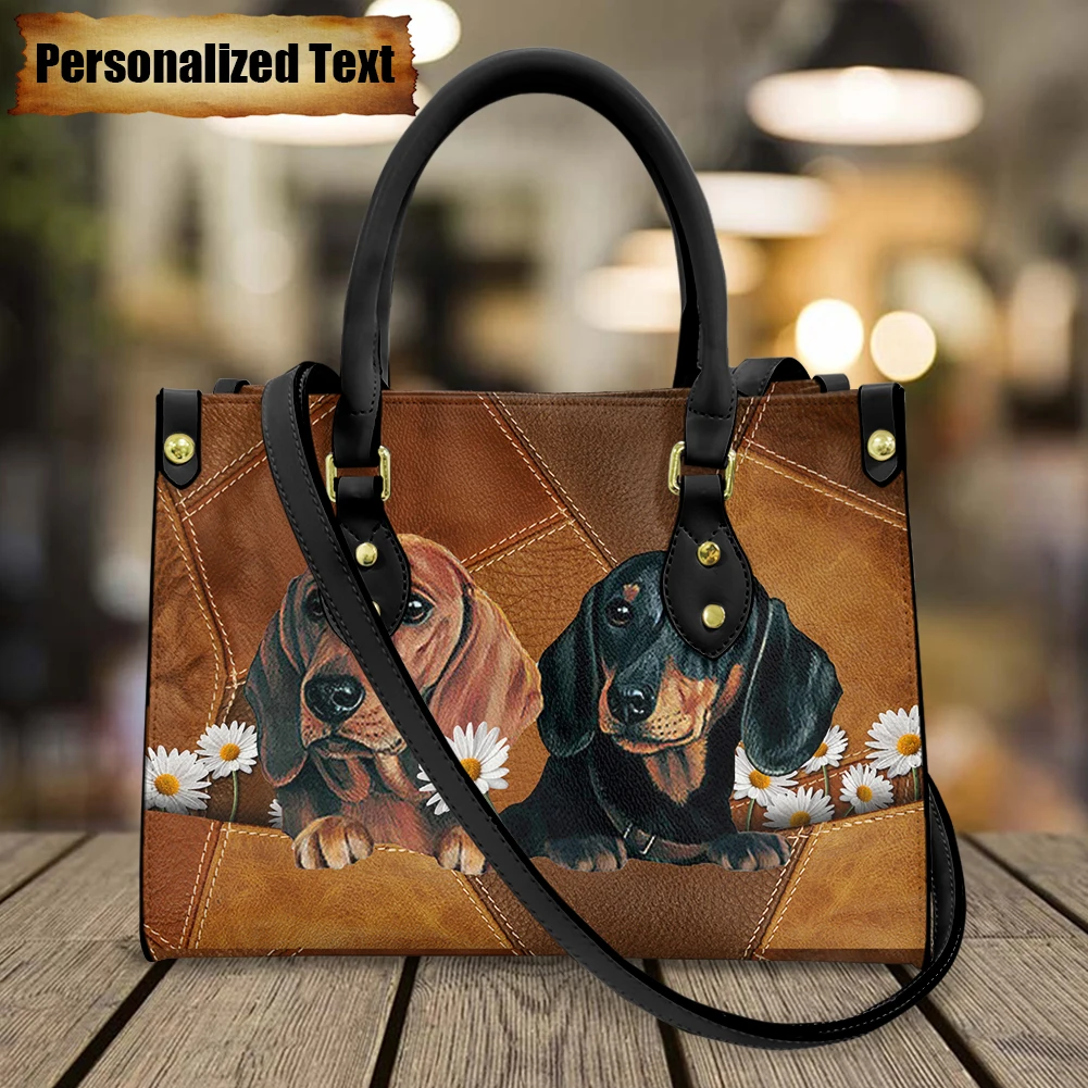 حقائب كتف جلدية للنساء مع طباع - مراجعة Luxury Bags Name For Women وسعره