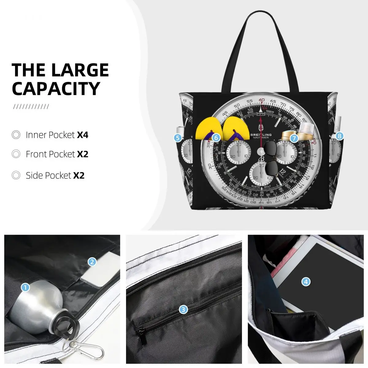 حقيبة شاطئ فاخرة سوداء اللون،  - مراجعة Luxury Yoga Bags وسعره